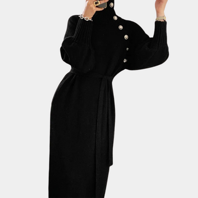 Strickkleid – Langarm – Lockere Passform – Maxikleid aus Strick – Winterkleid