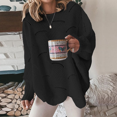 Strickpullover | Lockere Passform | Pullover | Oversize-Pullover | Damenbekleidung