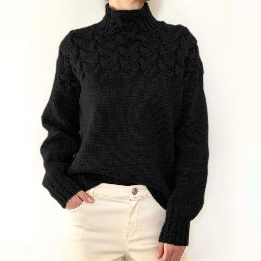 Strickpullover - Rollkragenpullover - Loose Fit - Pullover - Damenbekleidung