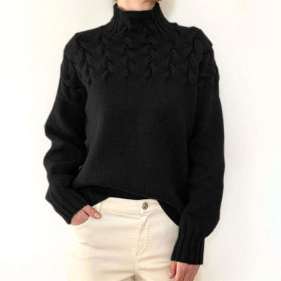 Strickpullover - Rollkragenpullover - Loose Fit - Pullover - Damenbekleidung