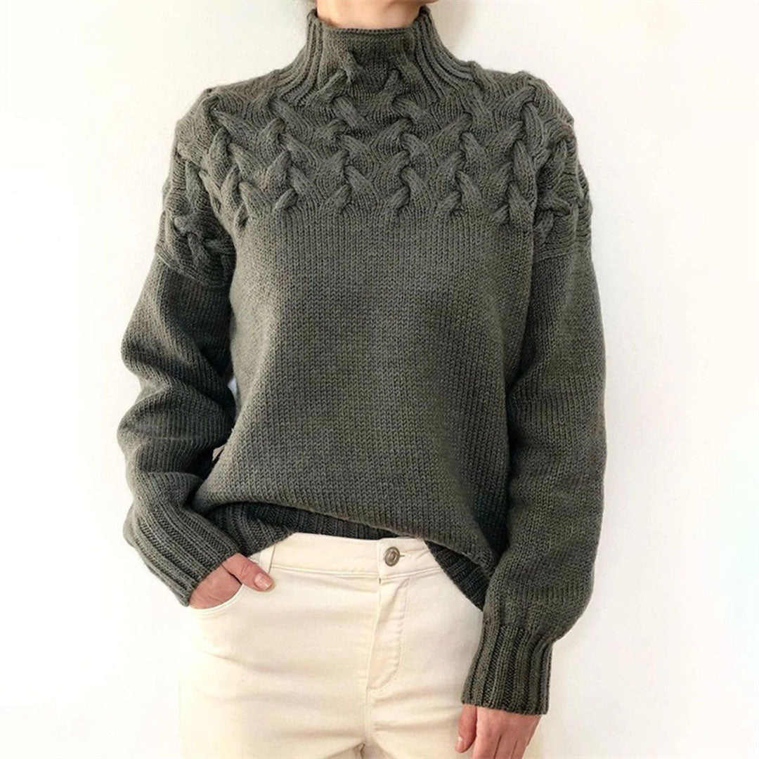 Strickpullover - Rollkragenpullover - Loose Fit - Pullover - Damenbekleidung