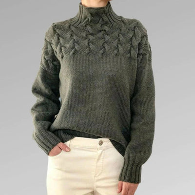 Strickpullover - Rollkragenpullover - Loose Fit - Pullover - Damenbekleidung