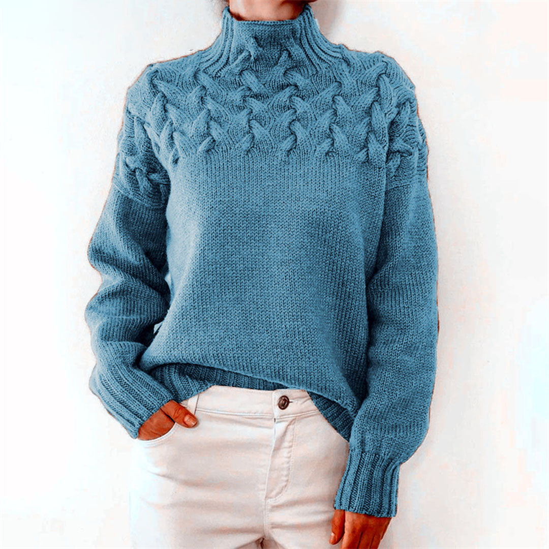Strickpullover - Rollkragenpullover - Loose Fit - Pullover - Damenbekleidung