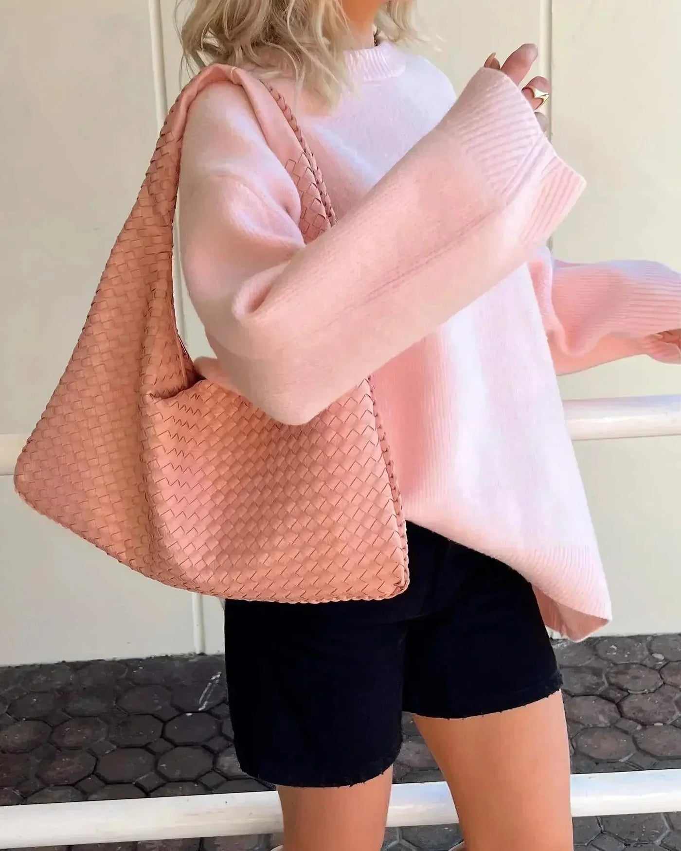 Strickpullover | Rosa | Oversize | Pullover | Damenpullover