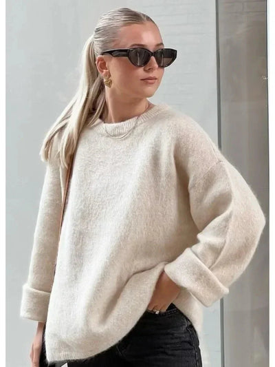 Strickpullover | Rosa | Oversize | Pullover | Damenpullover