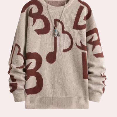 Strickpullover – Rundhalsausschnitt – warm – Herrenpullover – Winterkleidung für Herren