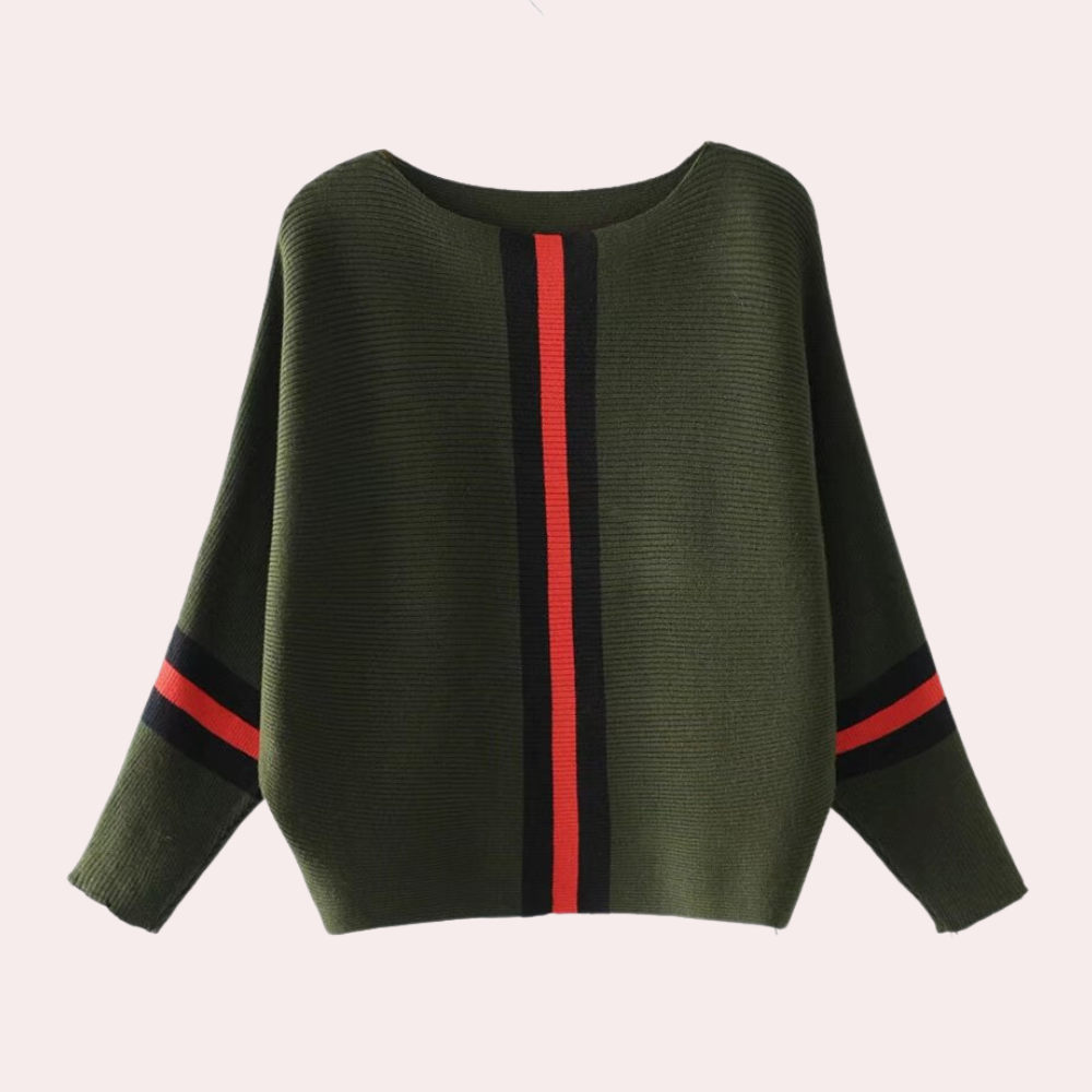 Strickpullover – U-Boot-Ausschnitt – Lockere Passform – Winterkleidung – Damenpullover