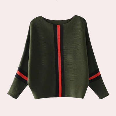 Strickpullover – U-Boot-Ausschnitt – Lockere Passform – Winterkleidung – Damenpullover