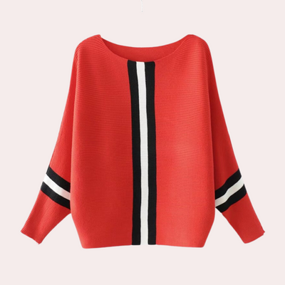 Strickpullover – U-Boot-Ausschnitt – Lockere Passform – Winterkleidung – Damenpullover