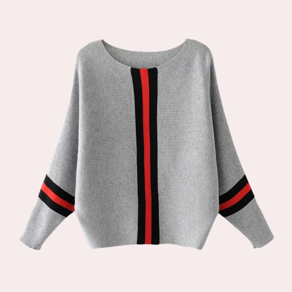 Strickpullover – U-Boot-Ausschnitt – Lockere Passform – Winterkleidung – Damenpullover