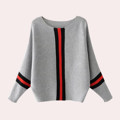 Strickpullover – U-Boot-Ausschnitt – Lockere Passform – Winterkleidung – Damenpullover