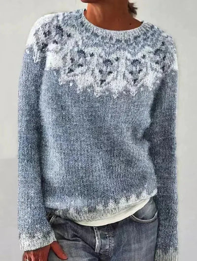 Strickpullover | Vintage | Rundhalsausschnitt | Winterpullover | Damen-Strickwaren