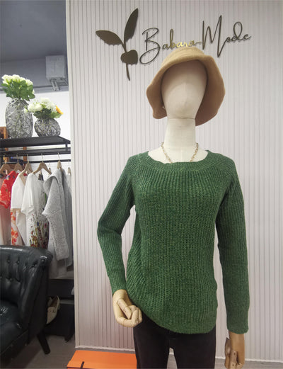 Strickpullover | Warm | Grün | Pullover | Damen-Strickwaren