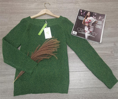Strickpullover | Warm | Grün | Pullover | Damen-Strickwaren