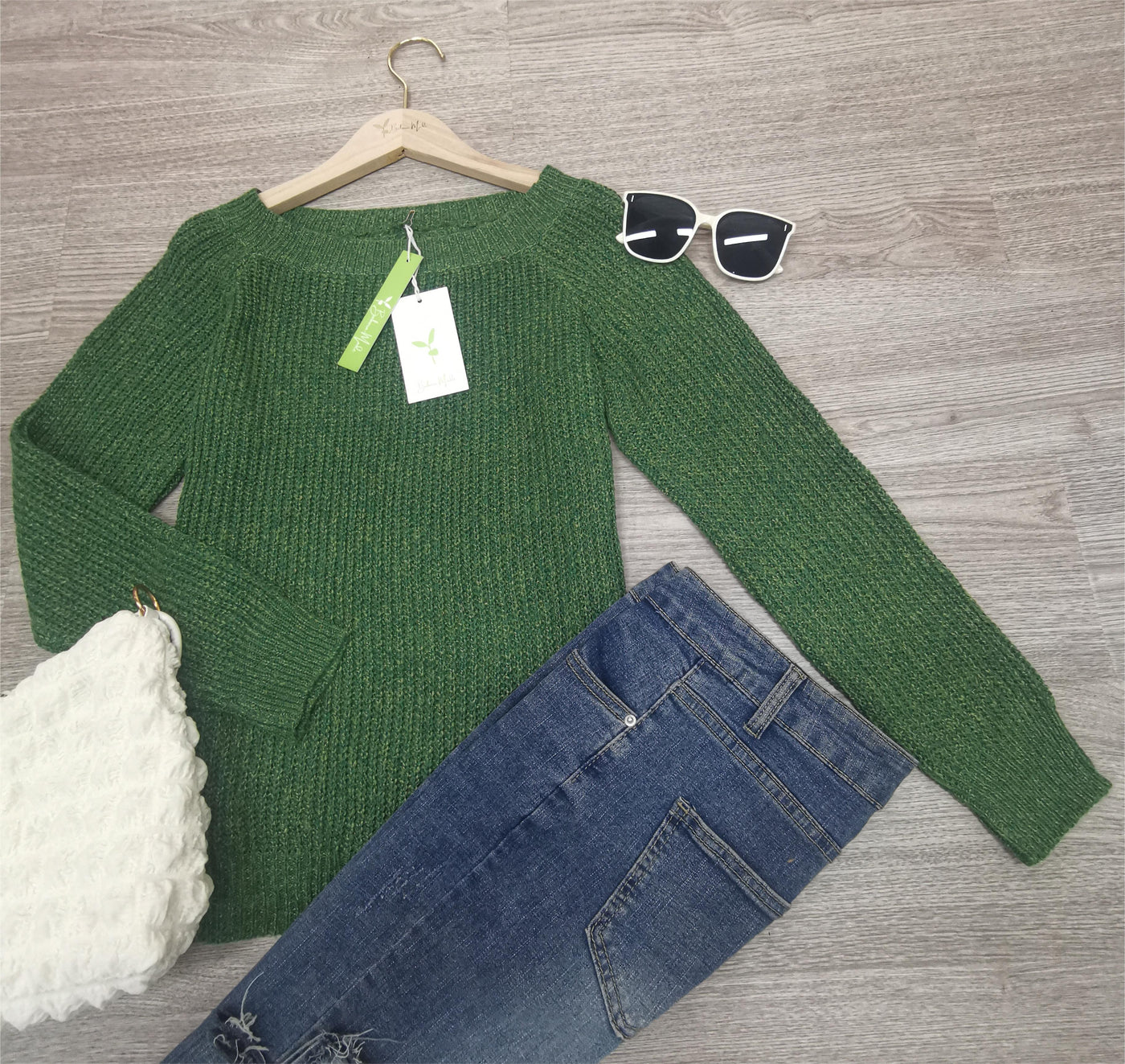 Strickpullover | Warm | Grün | Pullover | Damen-Strickwaren