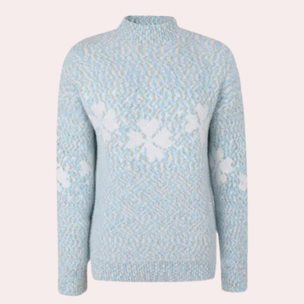 Strickpullover | Warm | Hoher Kragen | Strickpullover | Winterkleidung für Damen