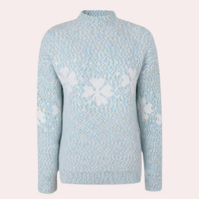 Strickpullover | Warm | Hoher Kragen | Strickpullover | Winterkleidung für Damen