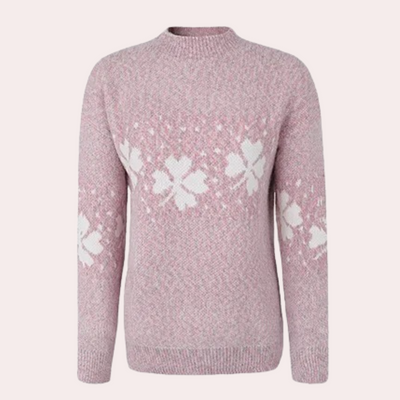 Strickpullover | Warm | Hoher Kragen | Strickpullover | Winterkleidung für Damen