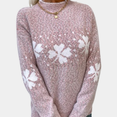 Strickpullover | Warm | Hoher Kragen | Strickpullover | Winterkleidung für Damen