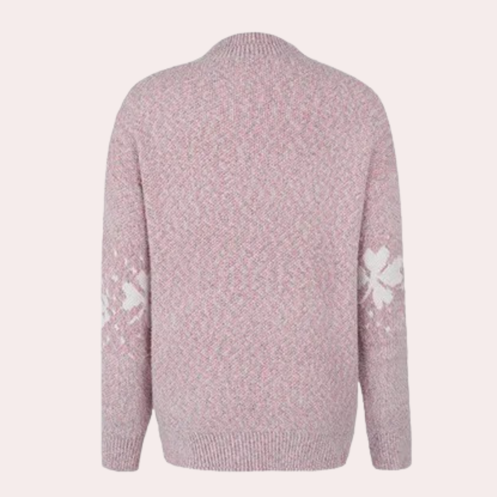 Strickpullover | Warm | Hoher Kragen | Strickpullover | Winterkleidung für Damen