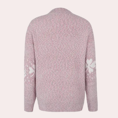 Strickpullover | Warm | Hoher Kragen | Strickpullover | Winterkleidung für Damen
