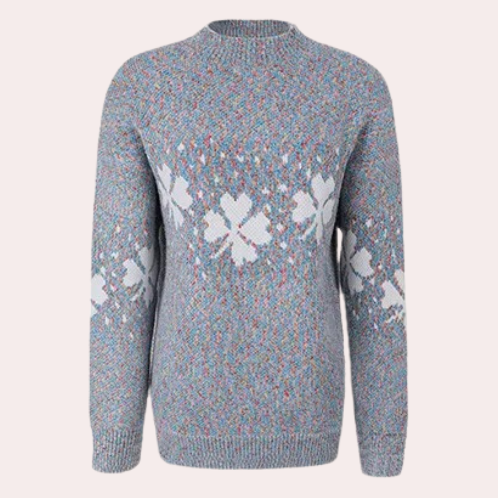 Strickpullover | Warm | Hoher Kragen | Strickpullover | Winterkleidung für Damen