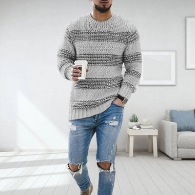 Strickpullover | Warm | Rundhalsausschnitt | Strickpullover | Herrenbekleidung