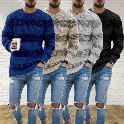 Strickpullover | Warm | Rundhalsausschnitt | Strickpullover | Herrenbekleidung