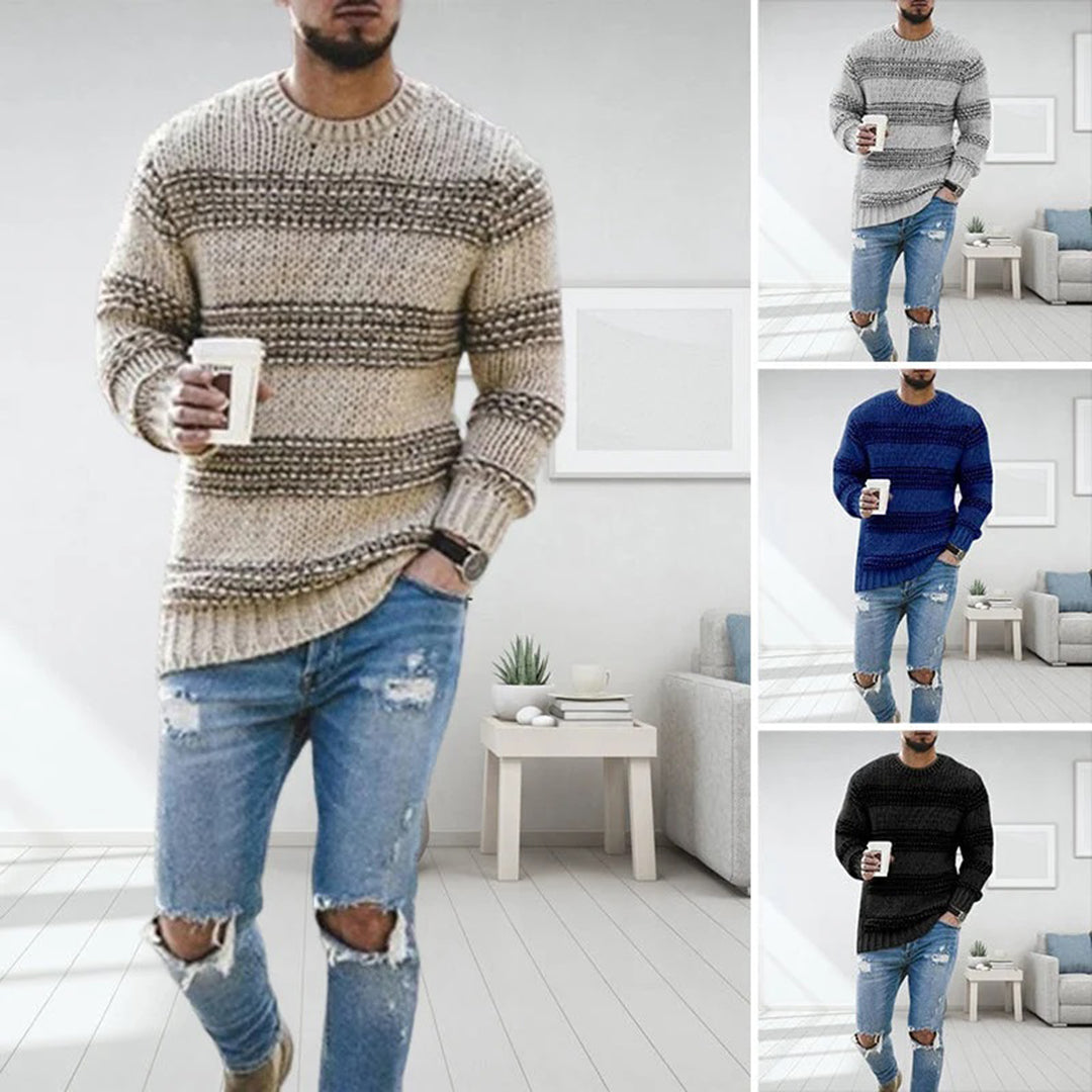 Strickpullover | Warm | Rundhalsausschnitt | Strickpullover | Herrenbekleidung