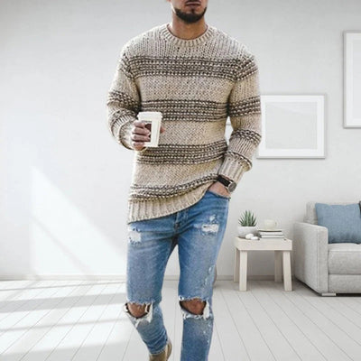 Strickpullover | Warm | Rundhalsausschnitt | Strickpullover | Herrenbekleidung