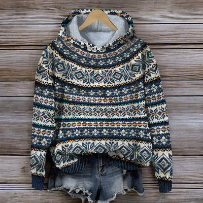 Strickpullover mit Kapuze – warm – lockere Passform – Kapuzenpullover – Unisex-Kapuzenpullover