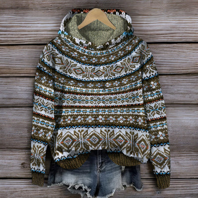 Strickpullover mit Kapuze – warm – lockere Passform – Kapuzenpullover – Unisex-Kapuzenpullover