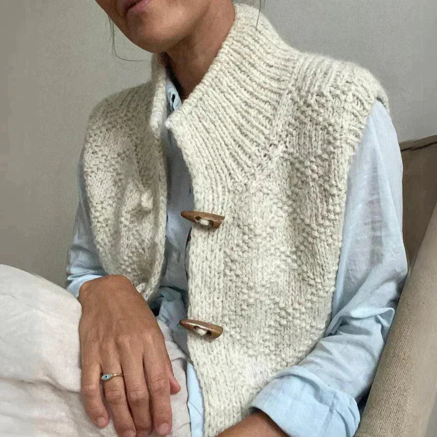 Strickweste | Ärmellos | Vintage | Bodywarmer | Pulloverweste für Damen