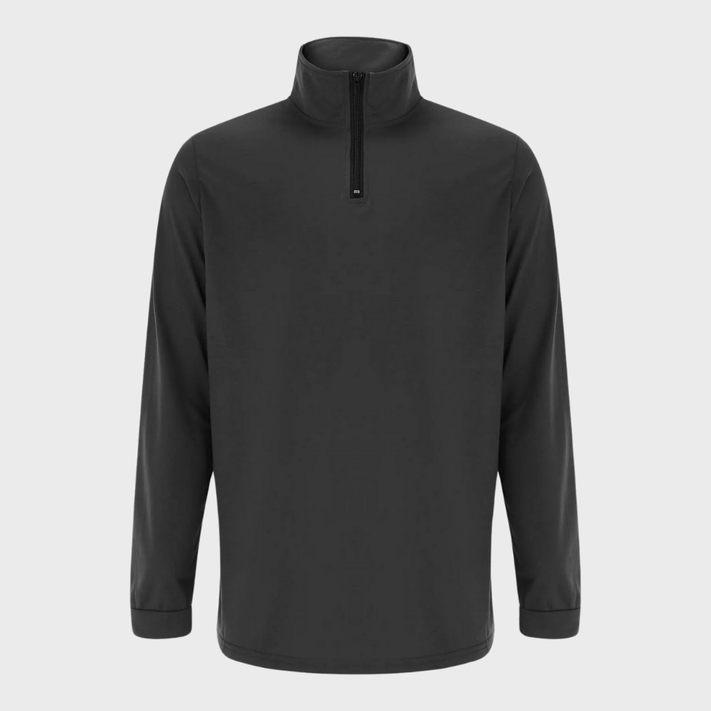 Sweatshirt – warmer Stehkragen-Langarm-Sweater mit Reißverschluss für Herren