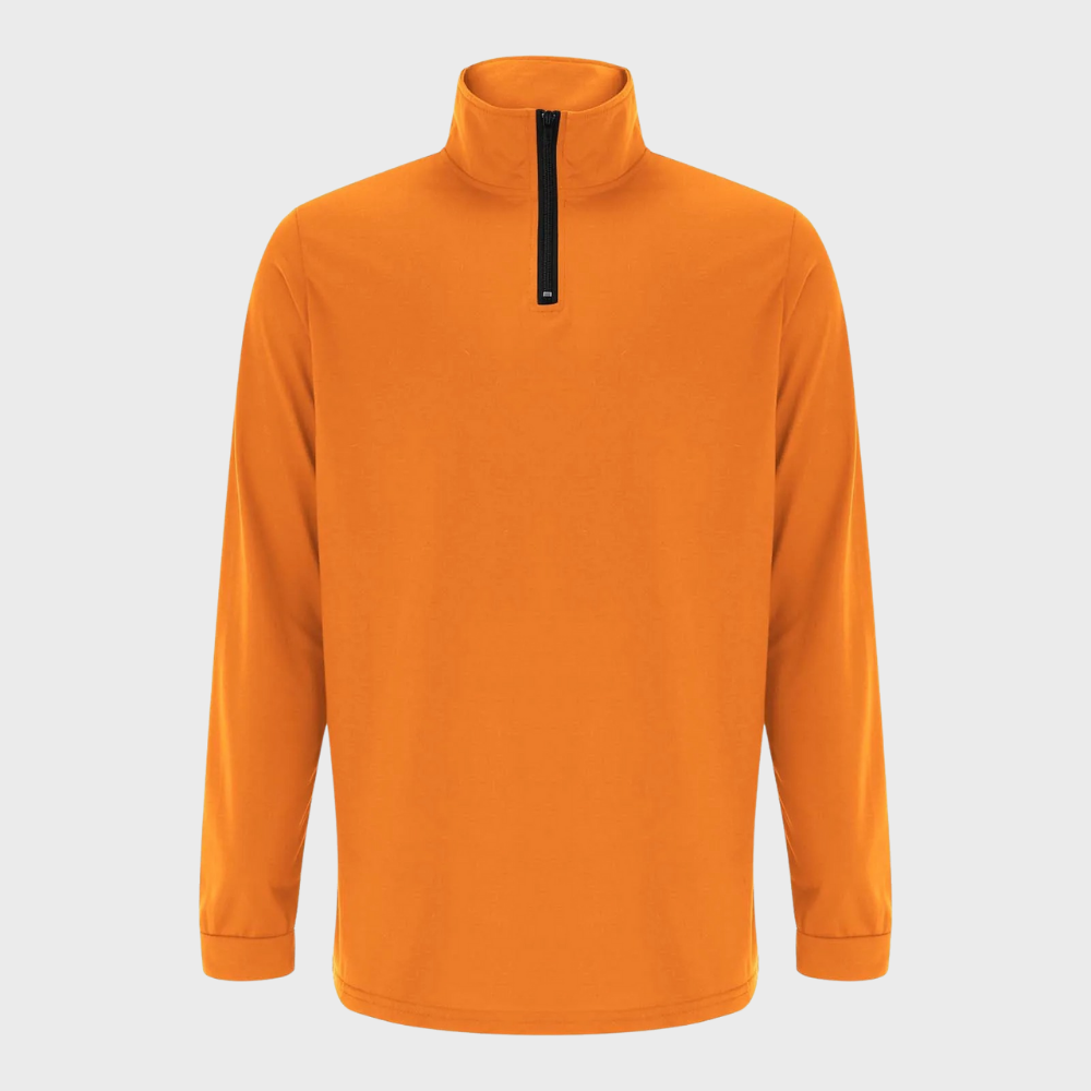Sweatshirt – warmer Stehkragen-Langarm-Sweater mit Reißverschluss für Herren