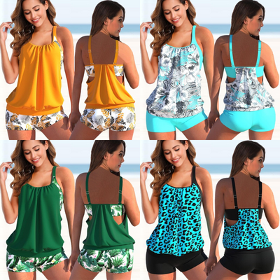 Tankini Set - Zweiteilig - Verstellbare Träger - Tankini Bikini - Strandbekleidung