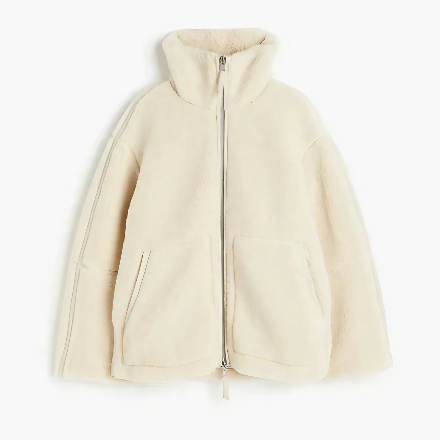 Teddy-Fleecejacke | Reißverschluss | Warm | Oversize-Teddyjacke | Winterkleidung für Damen