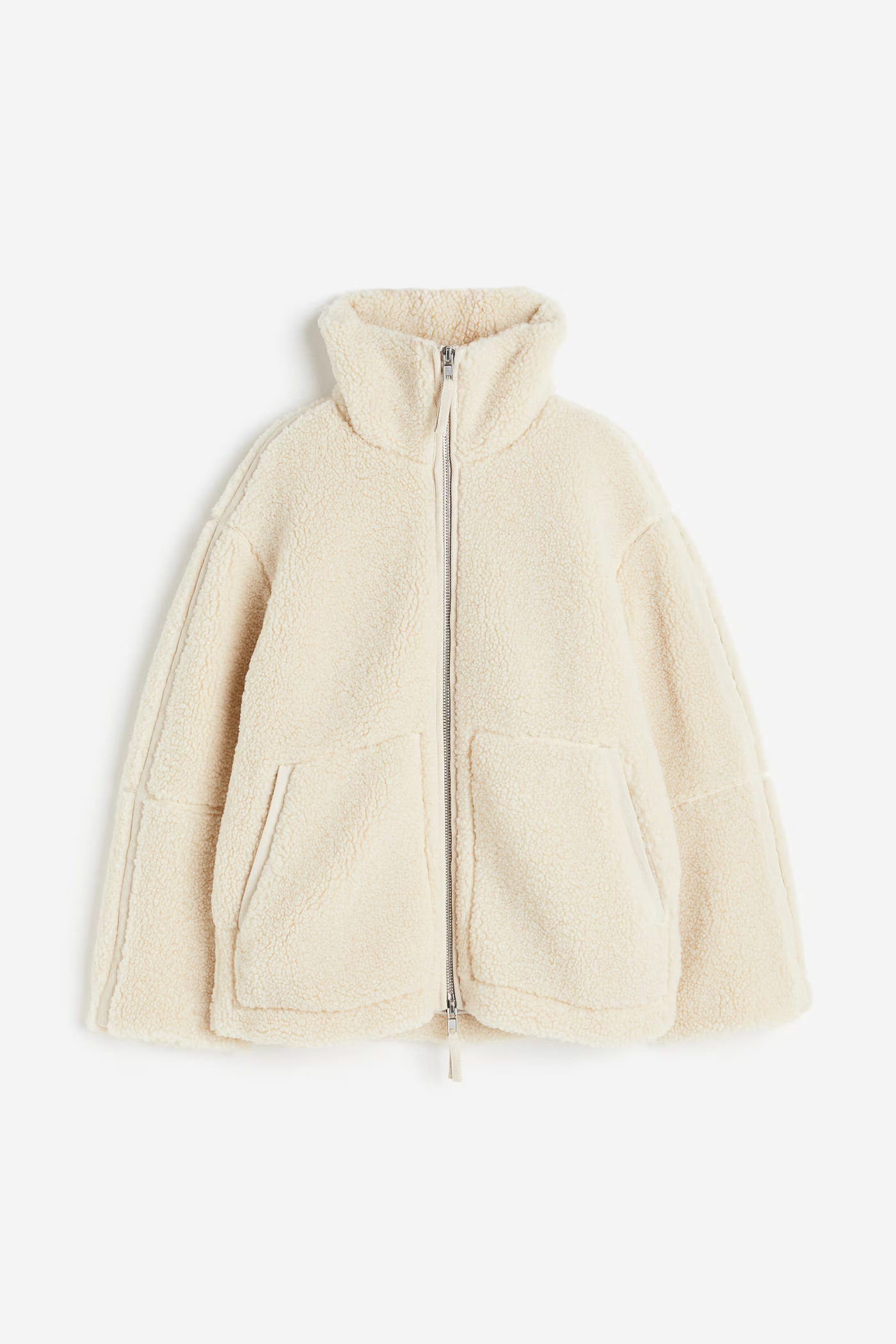 Teddycoat – Warm – Reißverschluss – Teddy-Fleecejacke – Wintermäntel und -jacken für Damen