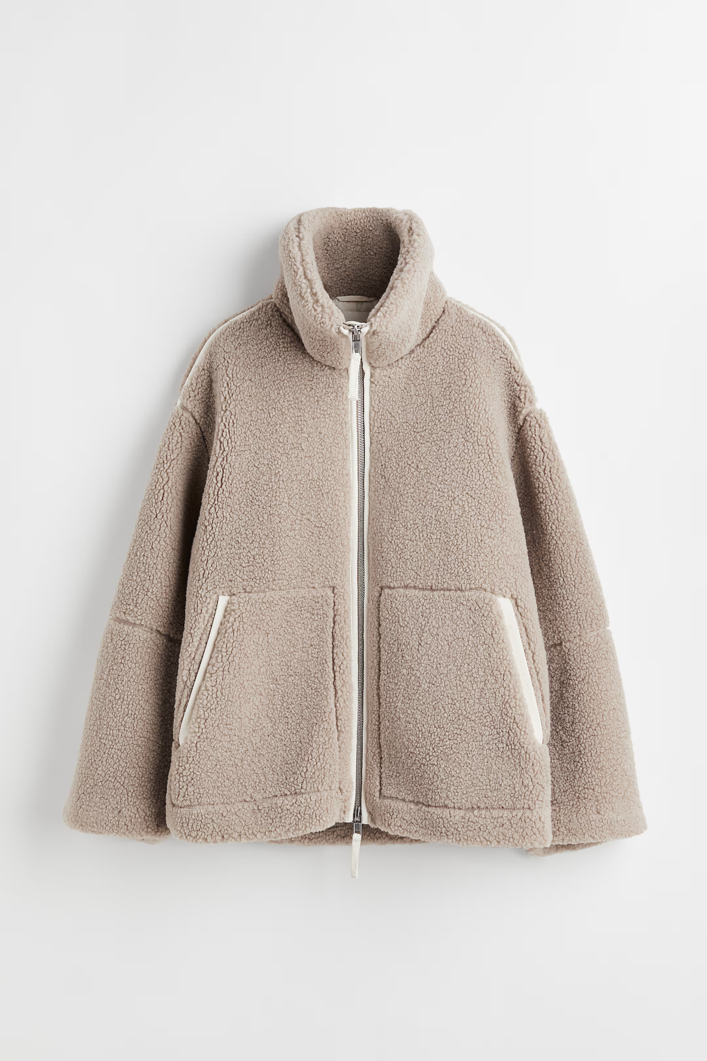 Teddycoat – Warm – Reißverschluss – Teddy-Fleecejacke – Wintermäntel und -jacken für Damen