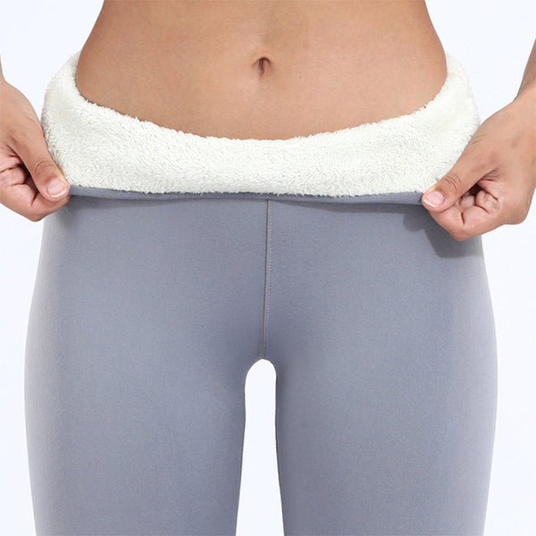 Thermische Leggings | Warm | Hochgeschnitten | Winterleggings | Fleece-Leggings