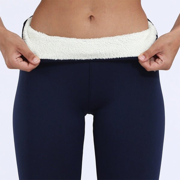 Thermische Leggings | Warm | Hochgeschnitten | Winterleggings | Fleece-Leggings