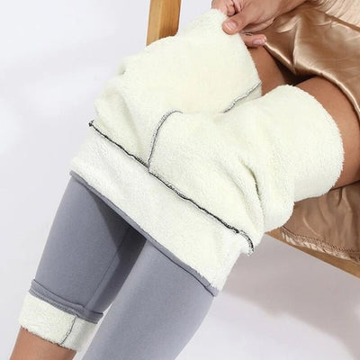 Thermische Leggings | Warm | Hochgeschnitten | Winterleggings | Fleece-Leggings