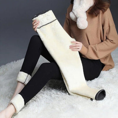 Thermische Leggings | Warm | Hochgeschnitten | Winterleggings | Fleece-Leggings