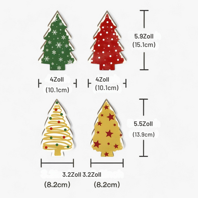 Timberleaf - Dekoration Weihnachtsbaum Tisch 4er Set