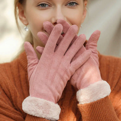 Touchscreen-Handschuhe – warme Fleece-Touchscreen-Handschuhe für Frauen für den Winter