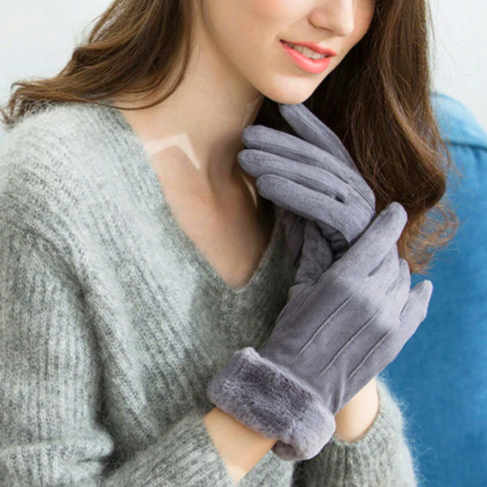 Touchscreen-Handschuhe – warme Fleece-Touchscreen-Handschuhe für Frauen für den Winter