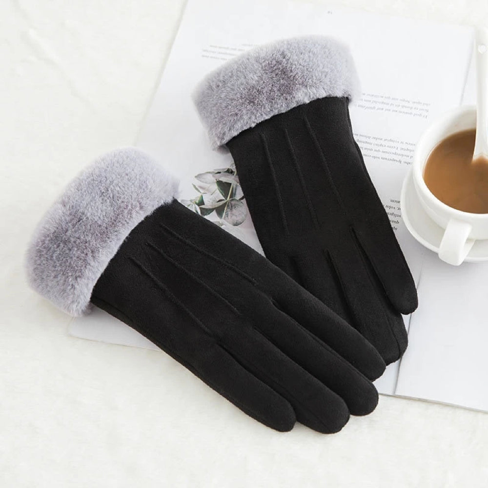 Touchscreen-Handschuhe – warme Fleece-Touchscreen-Handschuhe für Frauen für den Winter