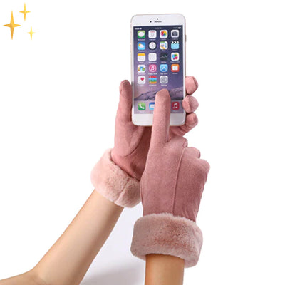 Touchscreen-Handschuhe – warme Fleece-Touchscreen-Handschuhe für Frauen für den Winter