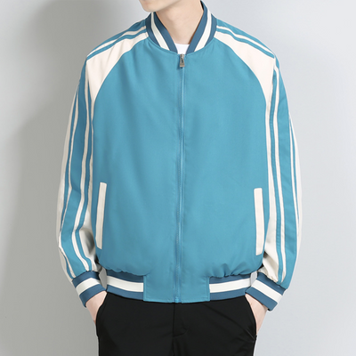 Trainingsanzugjacke | Reißverschluss | lockere Passform | Windbreaker-Jacke | Herrenjacke
