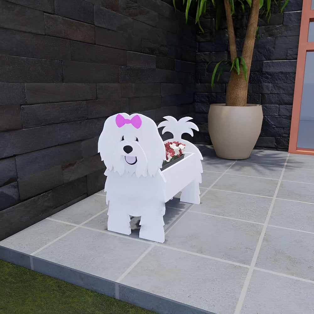 Coton de Tulear Pflanzgefäß